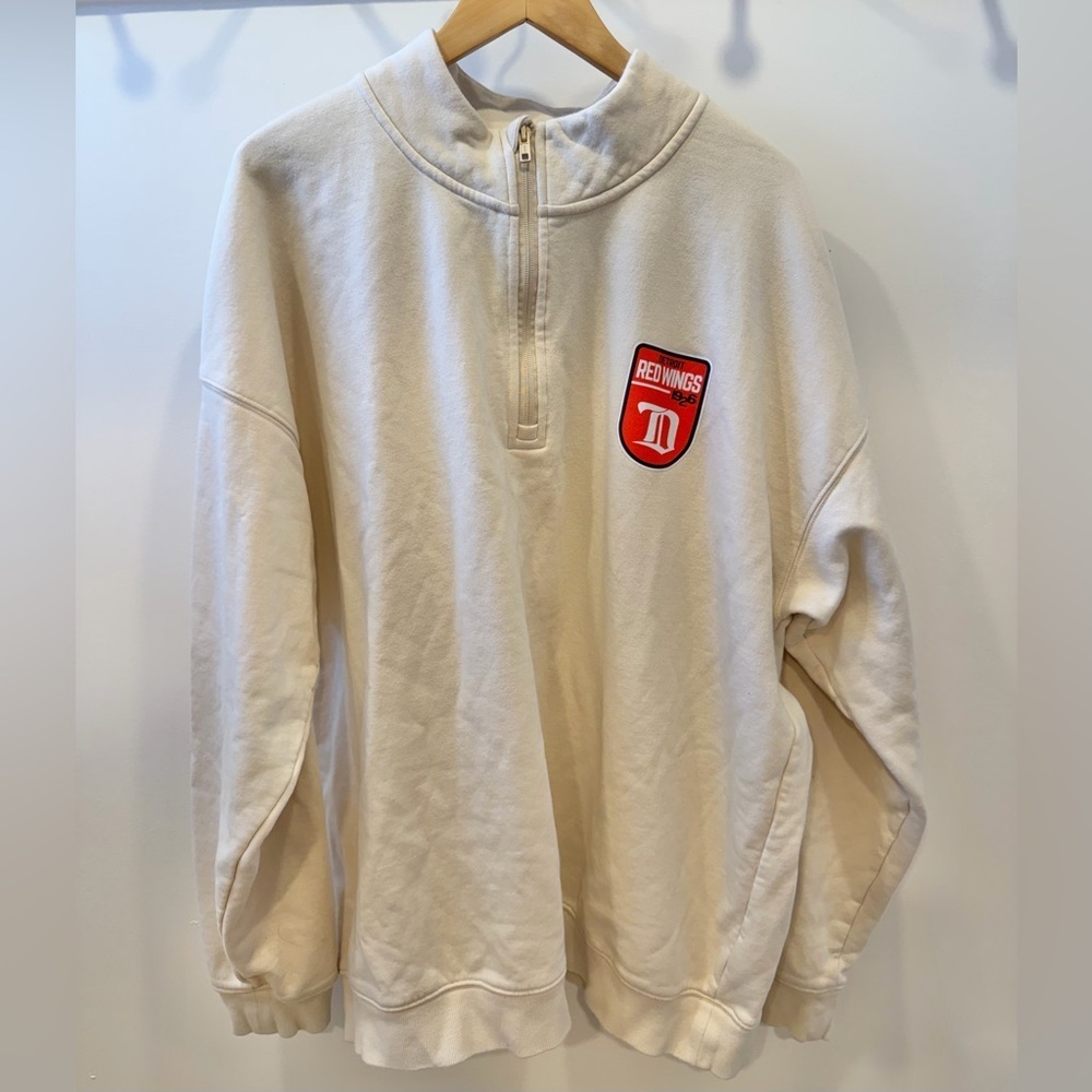 LEVELWEAR Detroit Red Wings - NHL Vintage Murray Retro Patch Quarter Zip - Picture 2 of 5